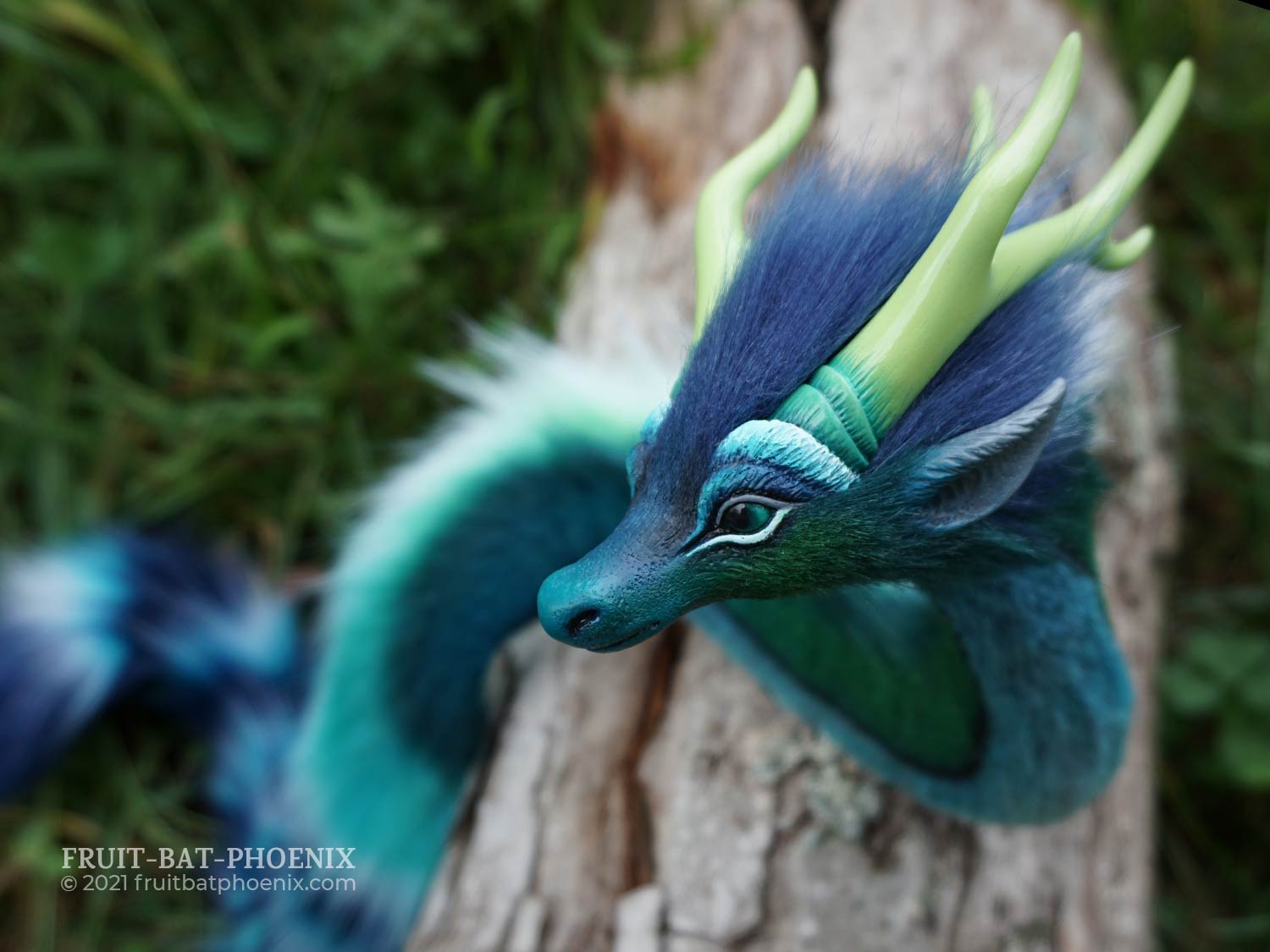 Arora the Noodle Dragon poseable art doll