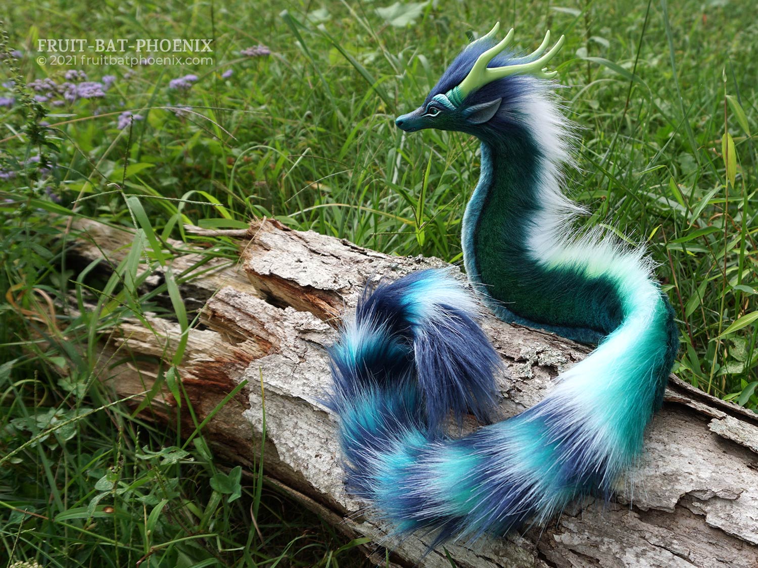 A wyrm dragon sitting watchful