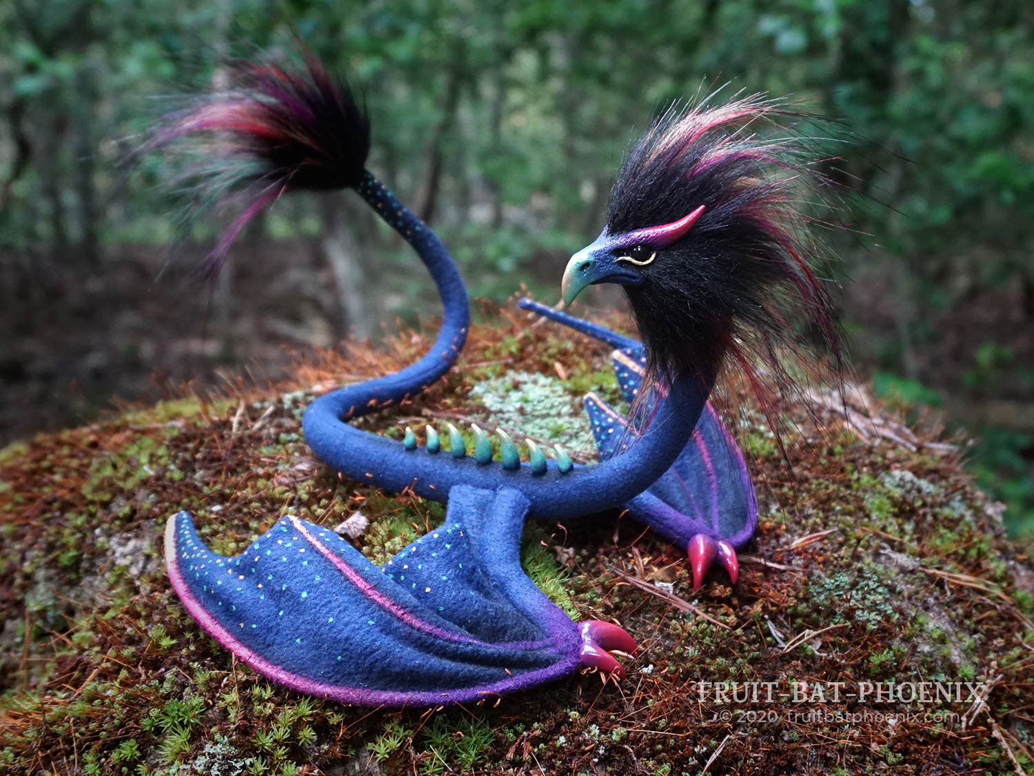 nineties eagle wyrm on driftwood