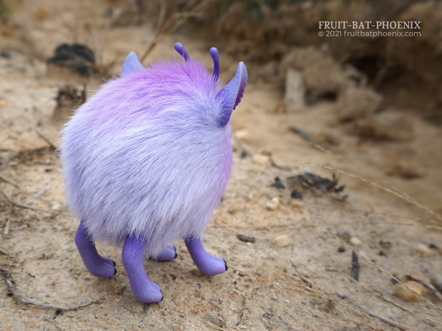Lavender Mosspig posable art doll