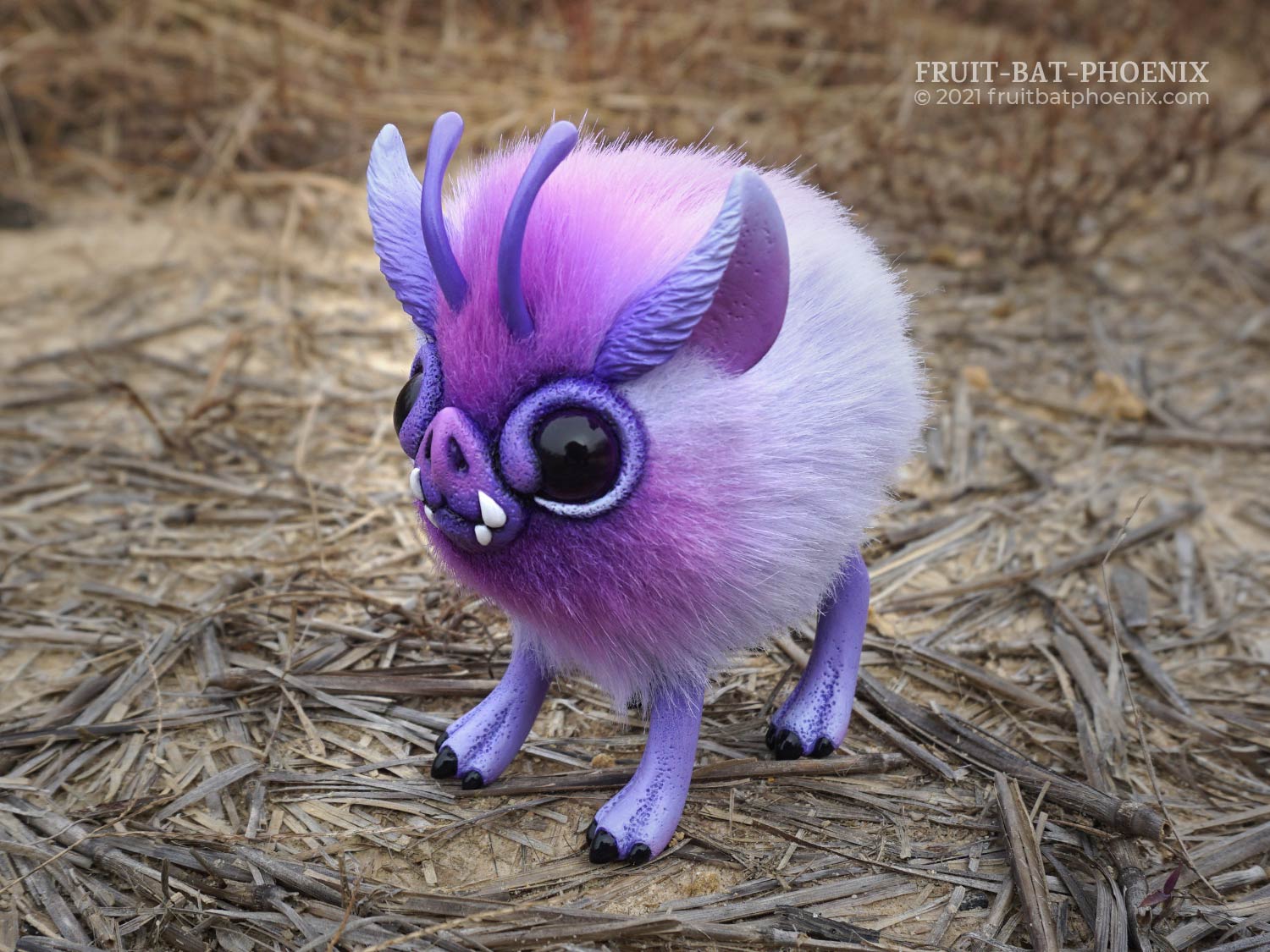 Lavender Mosspig posable art doll