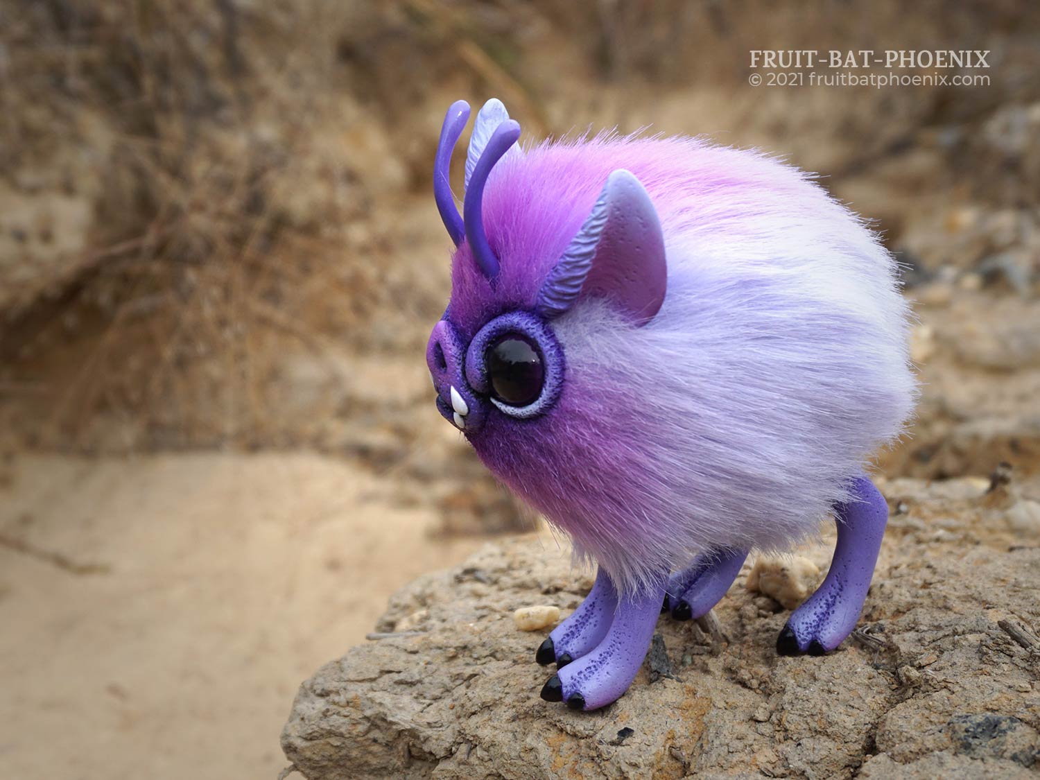 Lavender Mosspig posable art doll