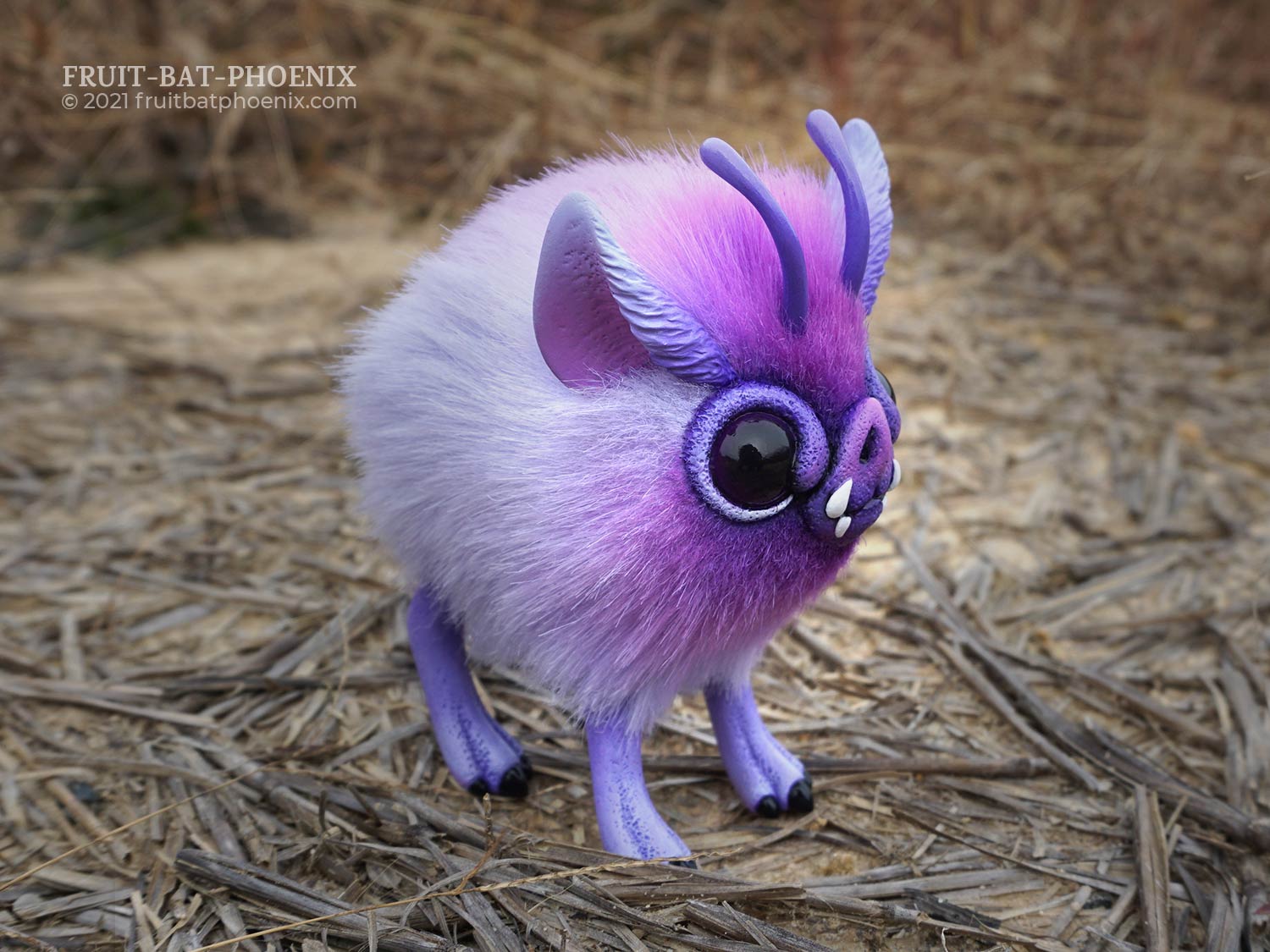 Lavender Mosspig posable art doll