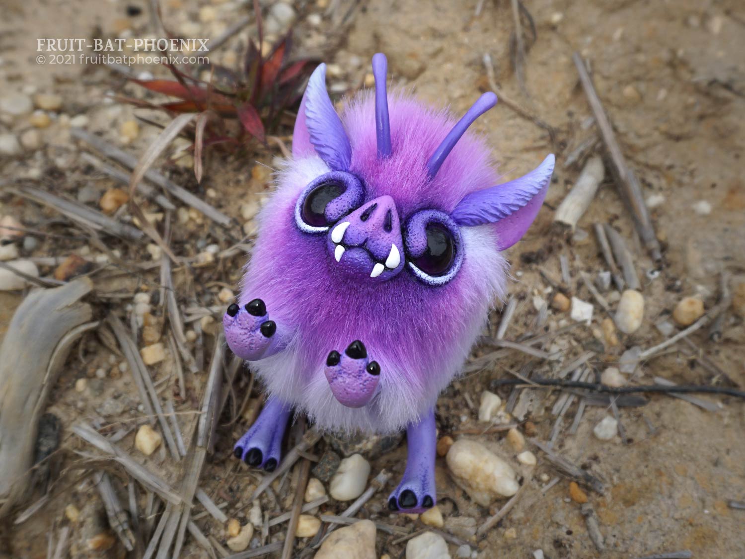 Lavender Mosspig posable art doll