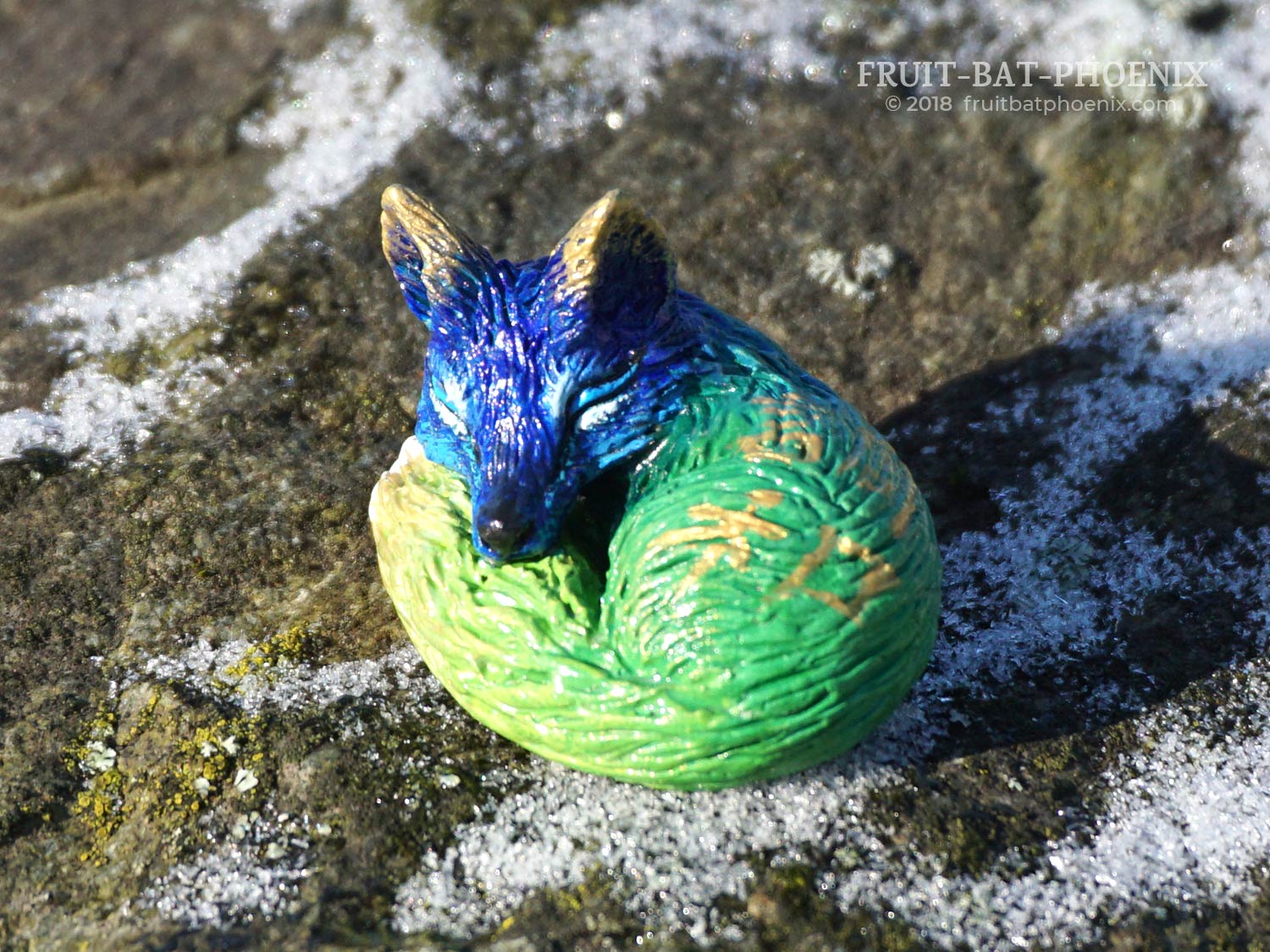 zenko the tiny blue green fox